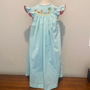 Girls smocked dress
